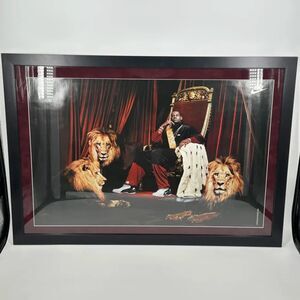 Vintage 2004 Nike Lebron James Air Zoom 1 Sneaker Promo Artwork 43X30